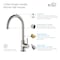 Kibi Lowa Single Handle Bar Sink Faucet with Soap Dispenser C-KKF2001BN-KSD100BN - alternate 2